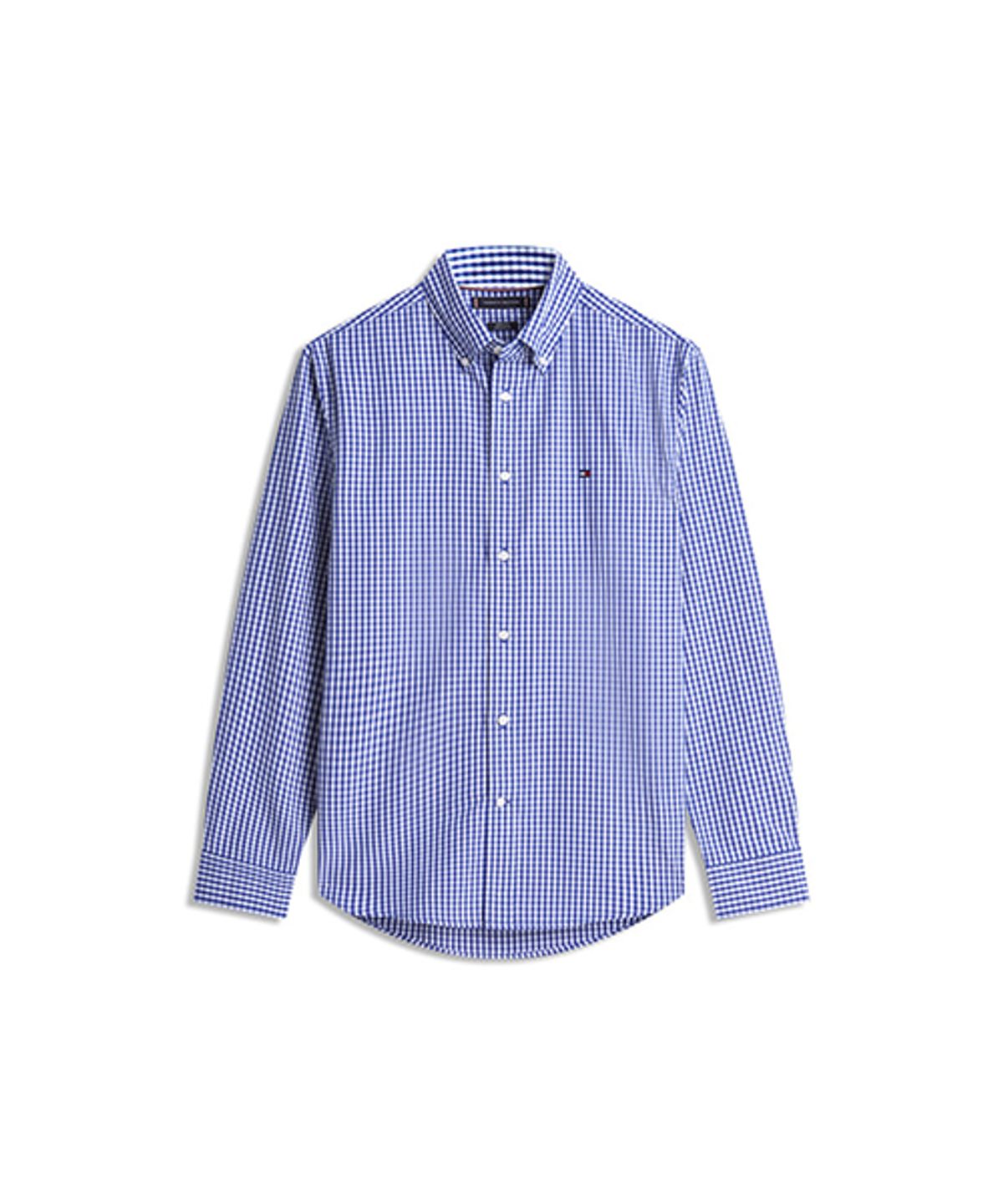 타미힐피거(TOMMY HILFIGER) [Regular fit] 플렉스 포플린 빅 깅엄 셔츠 (T12G0WSH080MT10MS)
