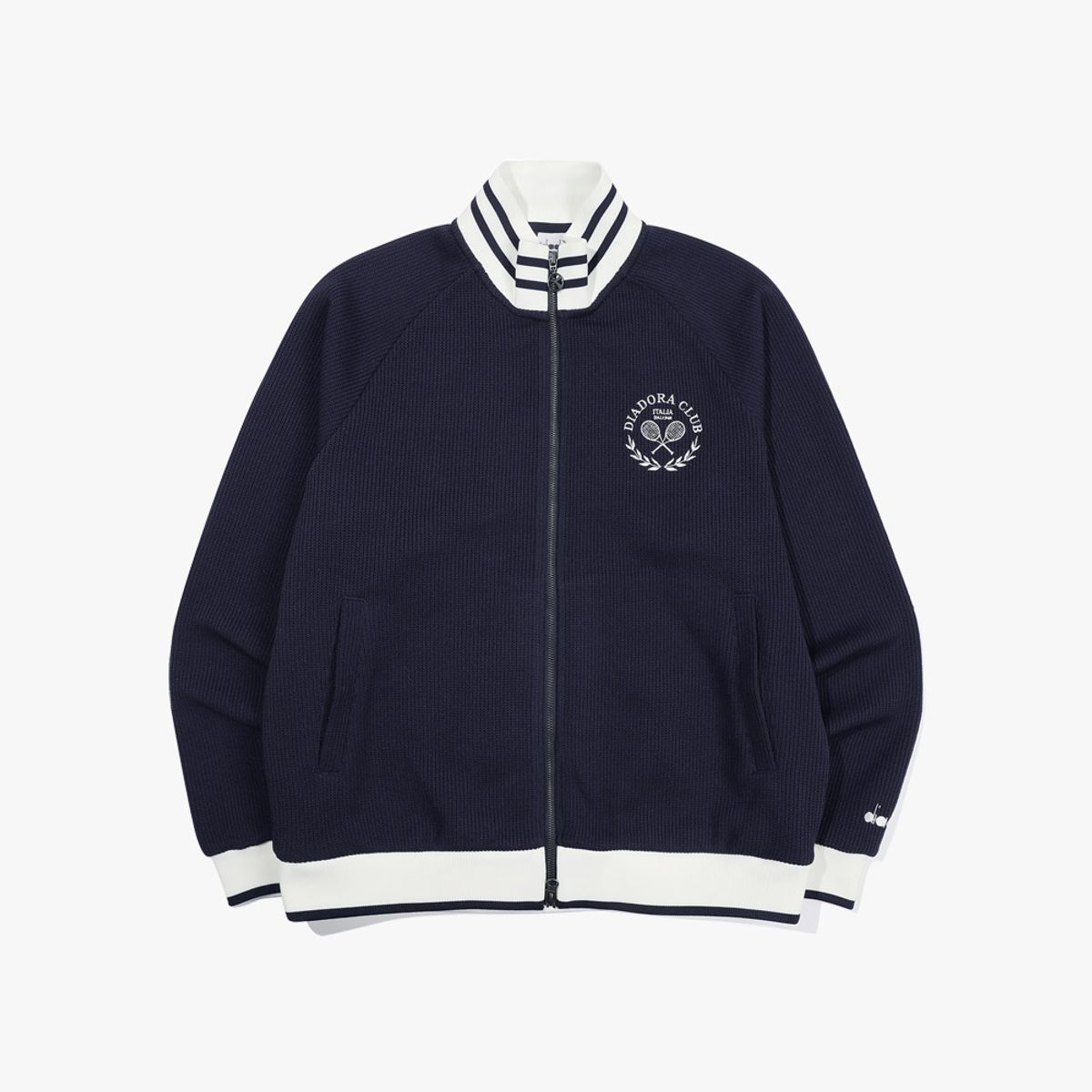 디아도라(diadora) 쿼터페이스 트랙 자켓 NAVY