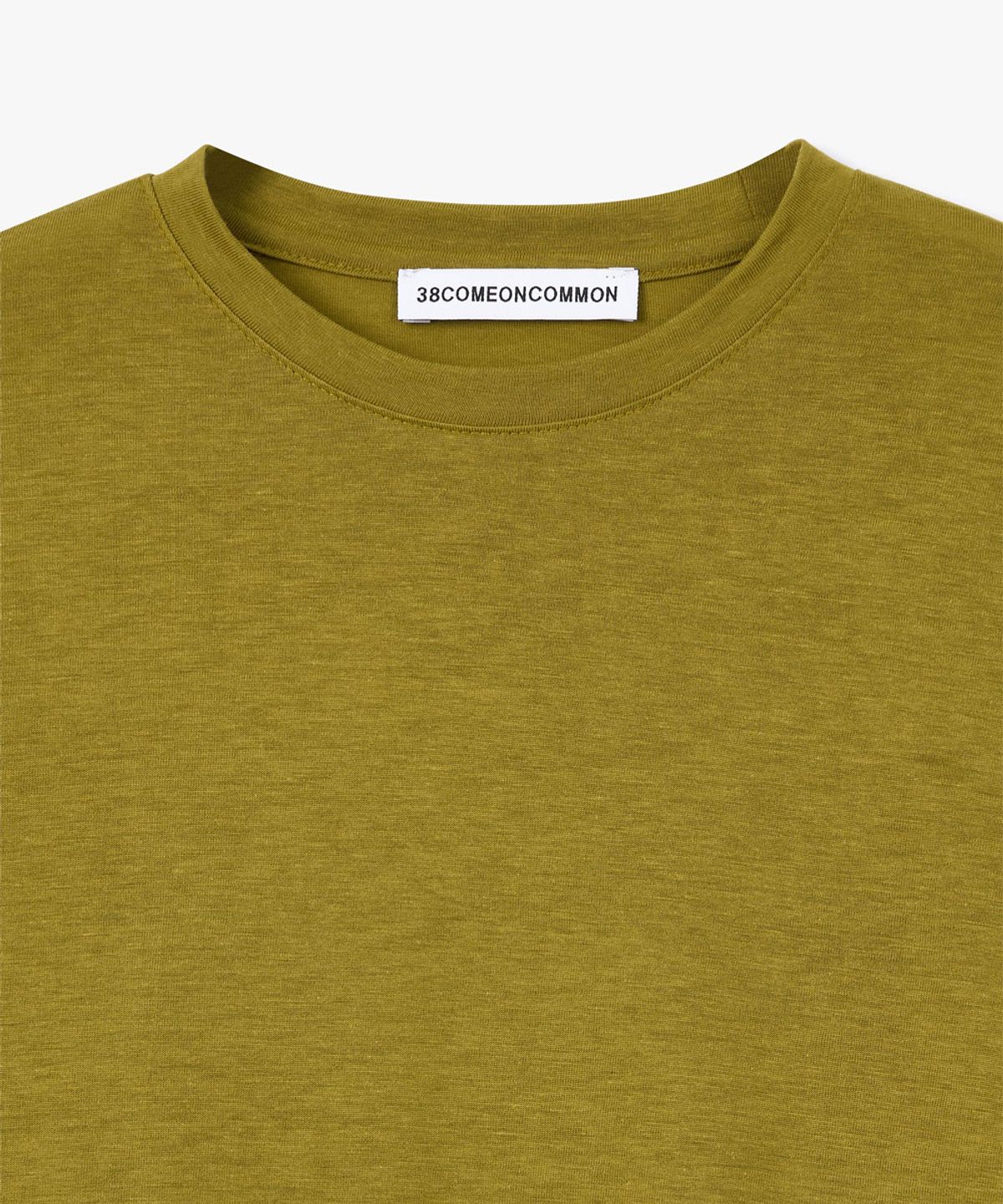38컴온커먼(38COMEONCOMMON) Tencel Long Sleeve T-Shirts (Olive)
