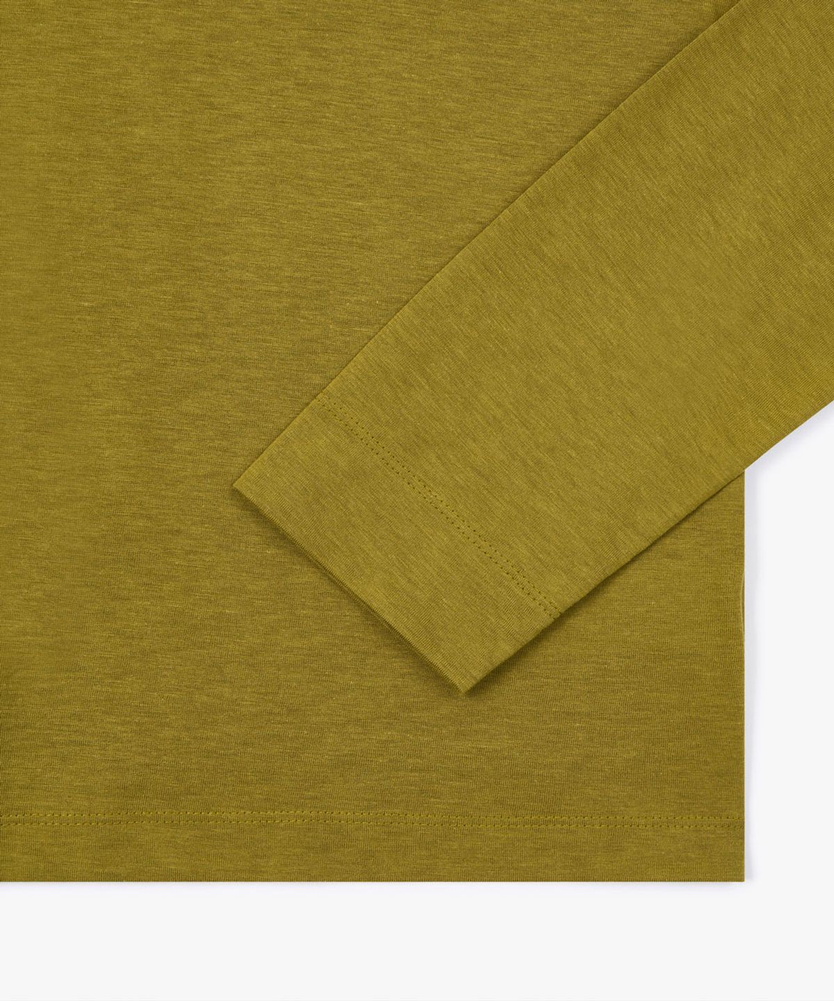 38컴온커먼(38COMEONCOMMON) Tencel Long Sleeve T-Shirts (Olive)