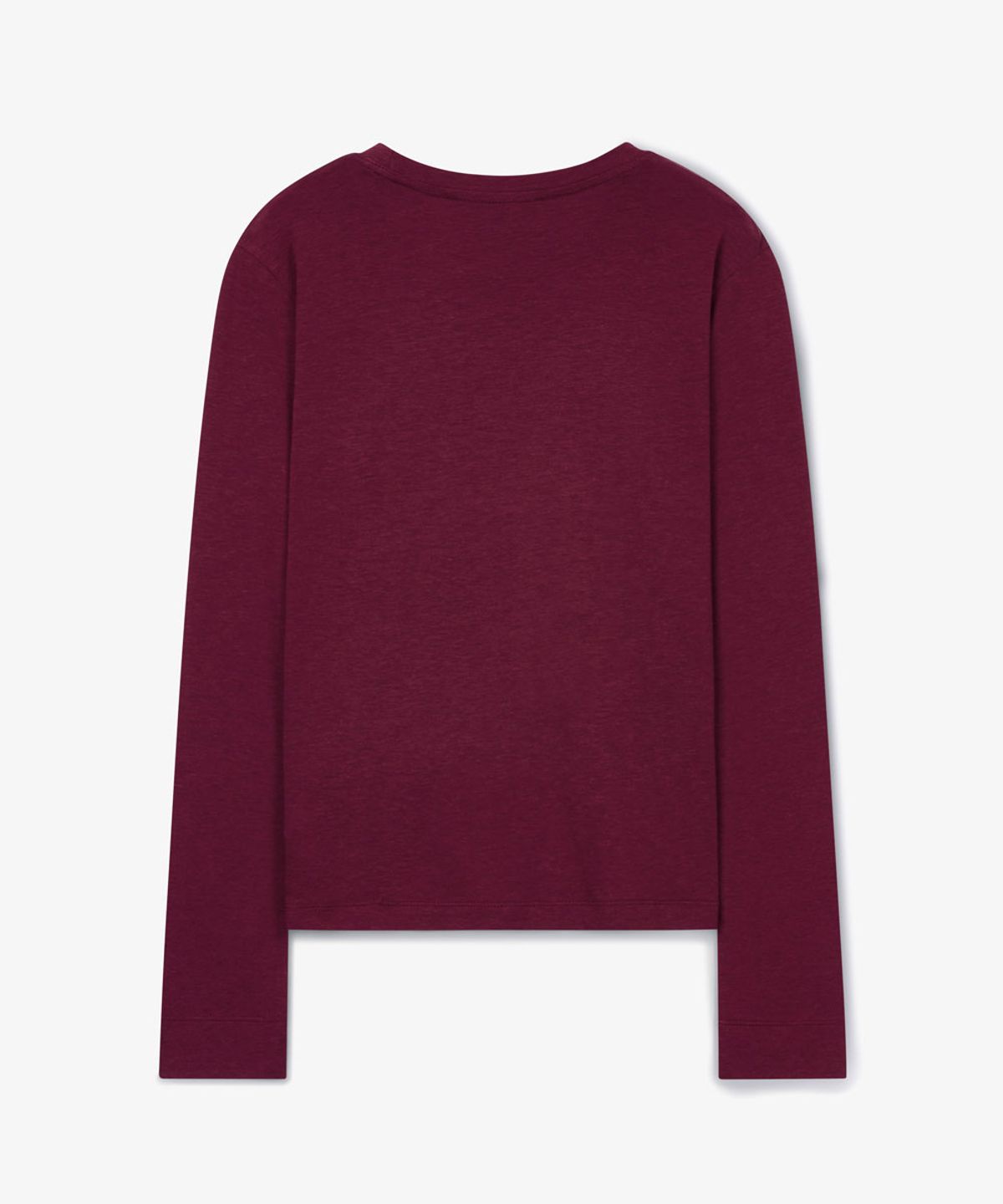 38컴온커먼(38COMEONCOMMON) Tencel Long Sleeve T-Shirts (Burgundy)