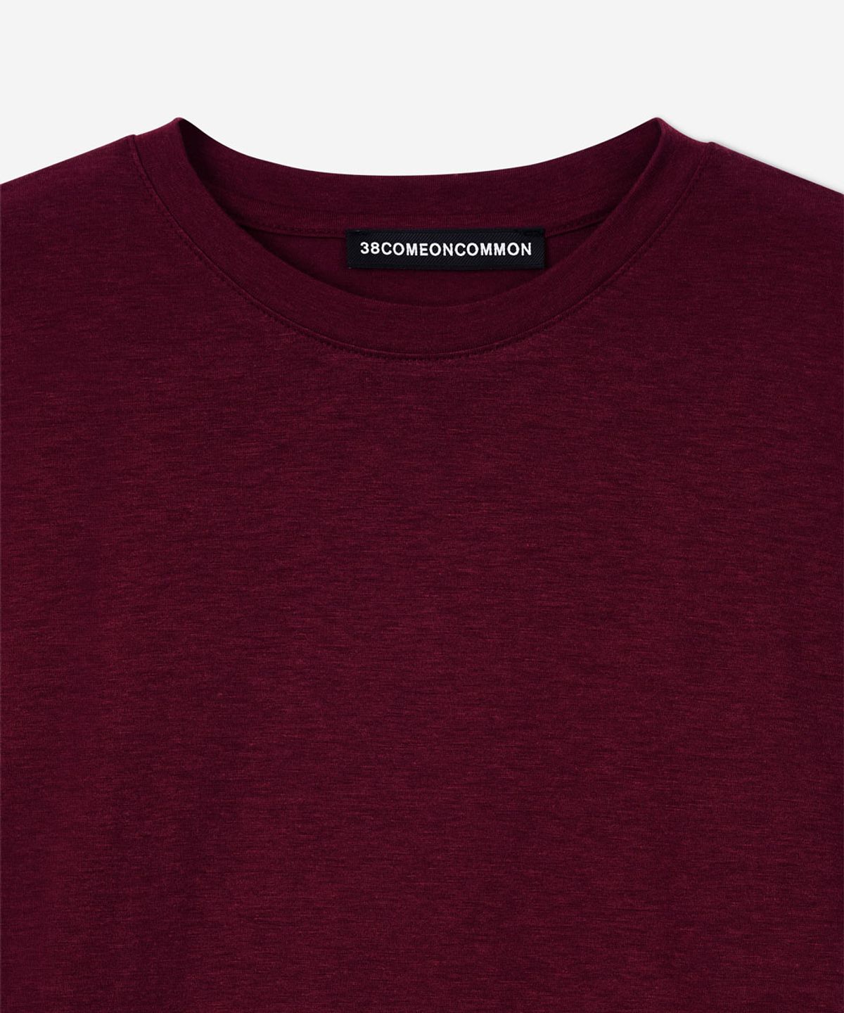 38컴온커먼(38COMEONCOMMON) Tencel Long Sleeve T-Shirts (Burgundy)