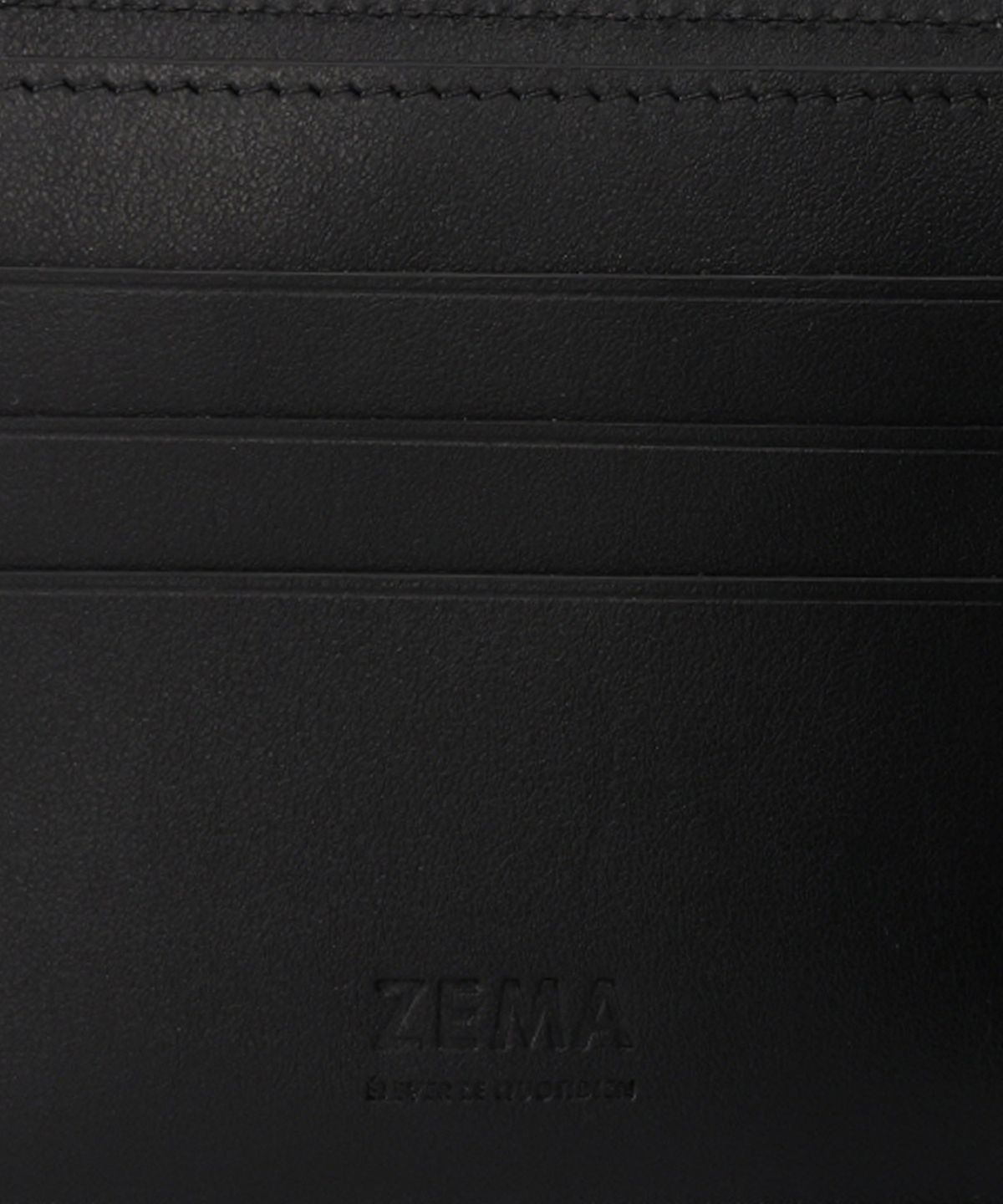 제마 에르베 르 코티디앙(ZEMA ÉLEVER LE QUOTIDIEN) Cachette Billfold  - Midnight Black (까쉐뜨 빌폴드)