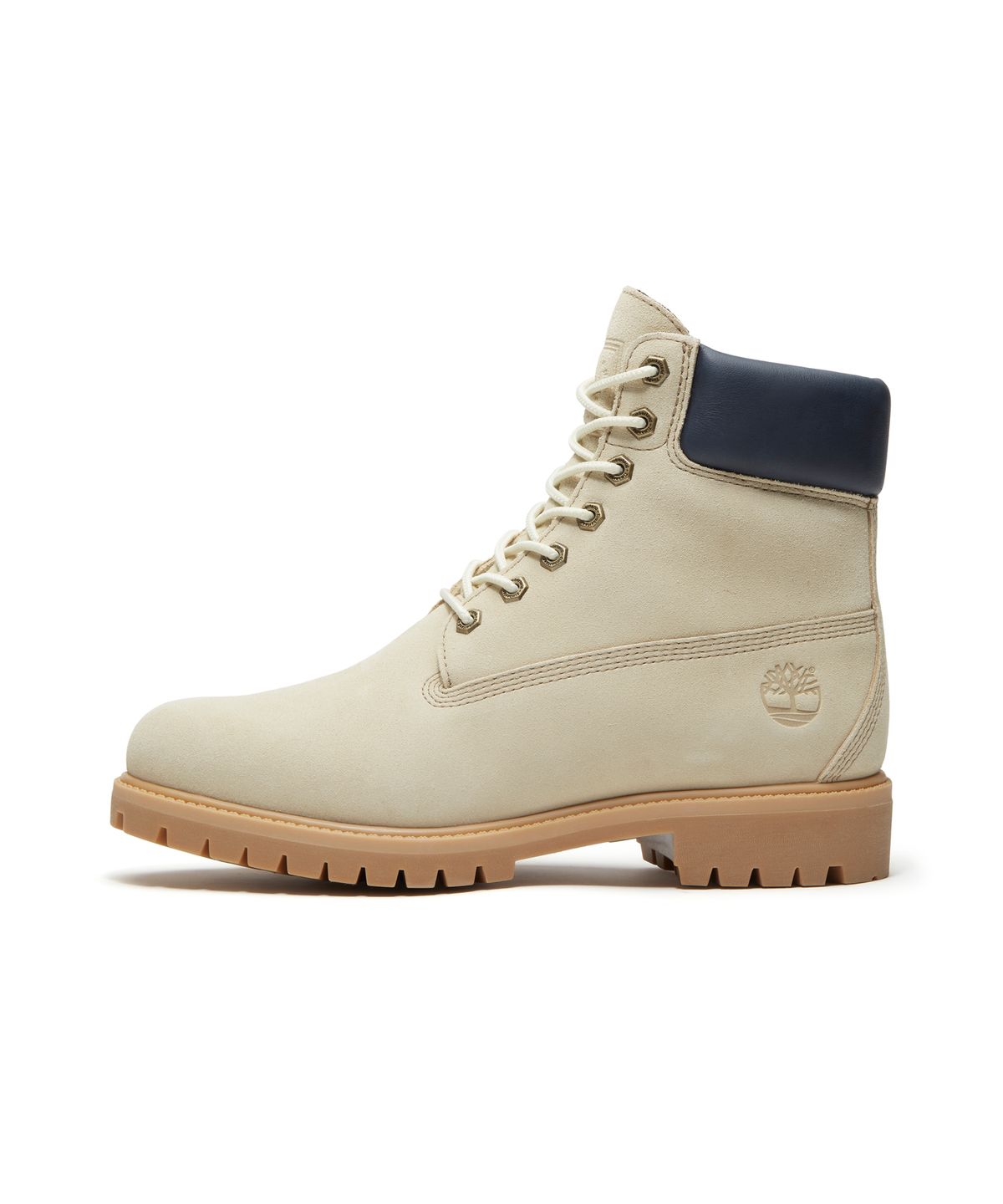 팀버랜드(TIMBERLAND) (남성) 프리미엄 6인치 레이스 워터프루프 부츠 - 라이트 베이지:다크 블루 / A6G1R-AFJ