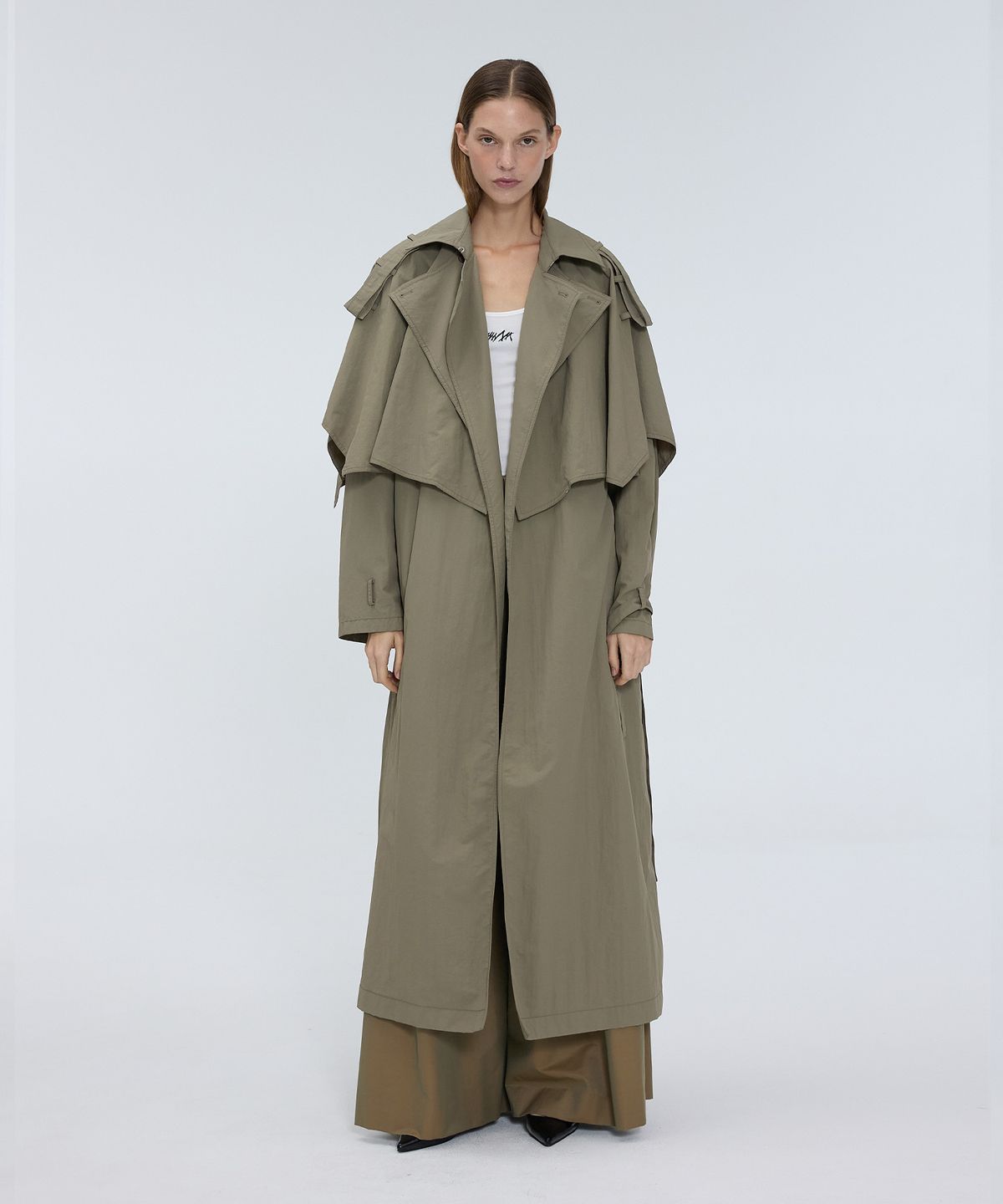 므아므(MMAM) Cape trench coat