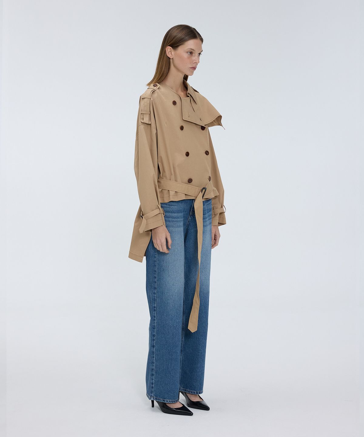 므아므(MMAM) Half trench coat