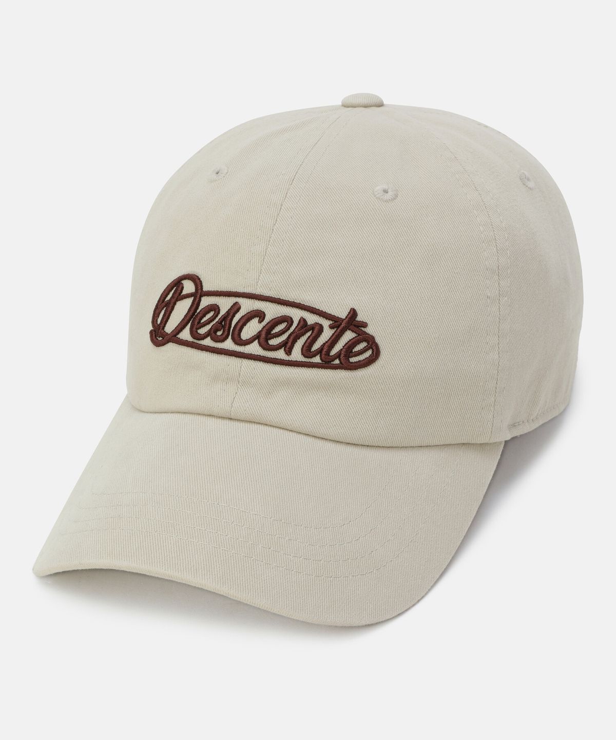 데상트(DESCENTE) 클래식 워딩 볼캡 베이지 SR123UCP1G