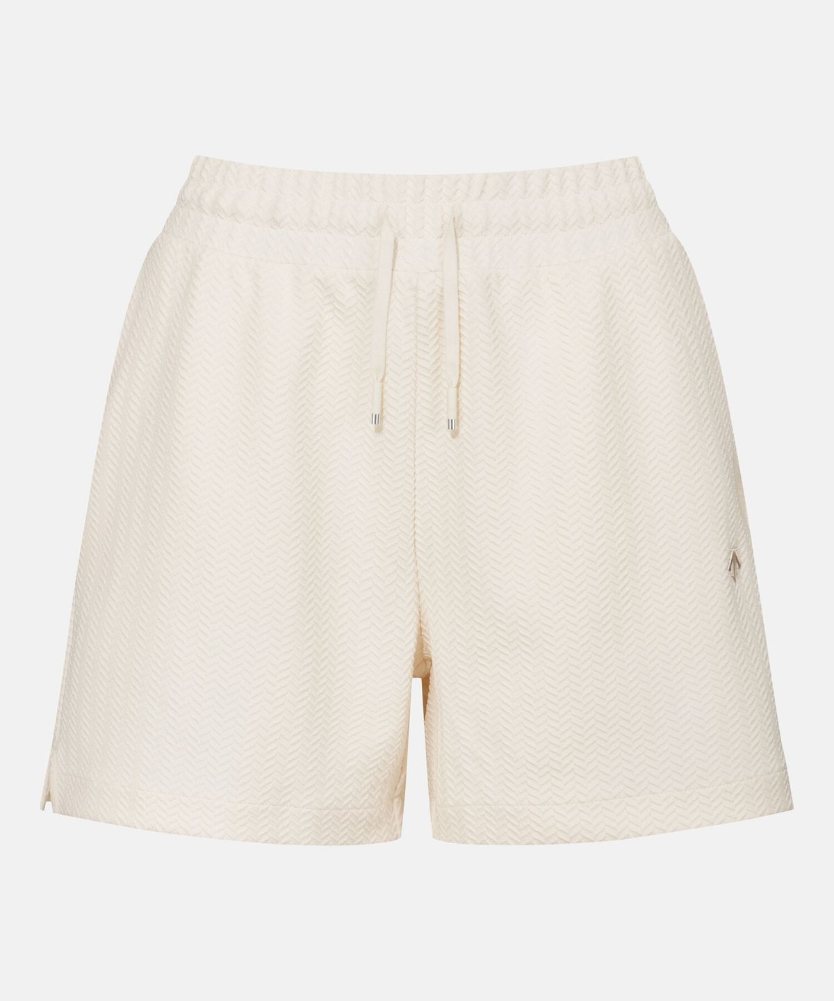 데상트(DESCENTE) 우먼스 4.5인치 자카드 니트 쇼츠 크림 SR122PKH21