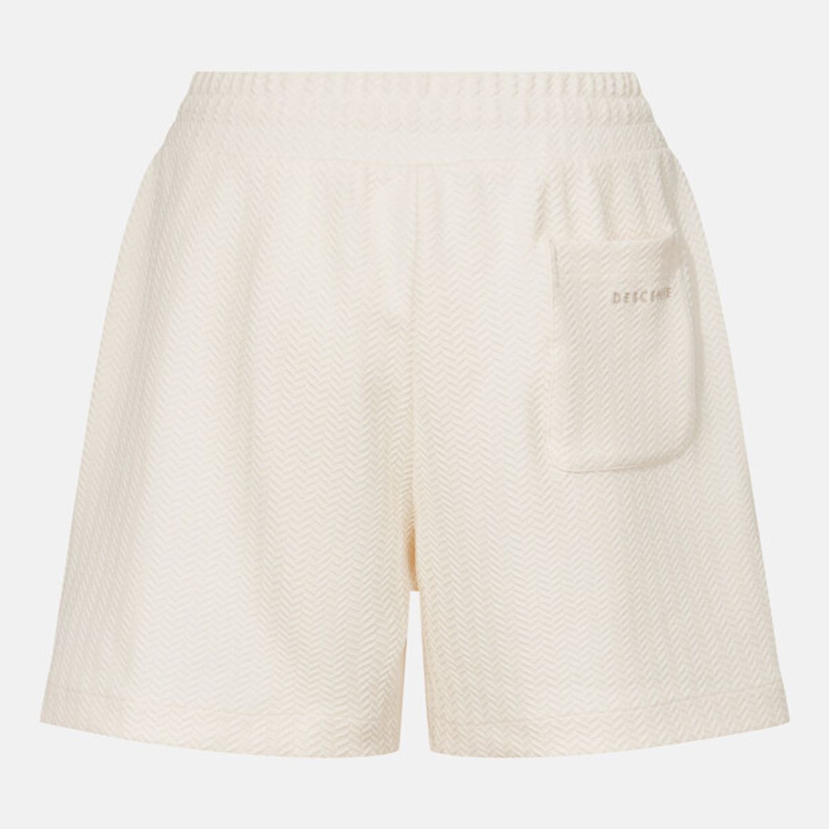 데상트(DESCENTE) 우먼스 4.5인치 자카드 니트 쇼츠 크림 SR122PKH21