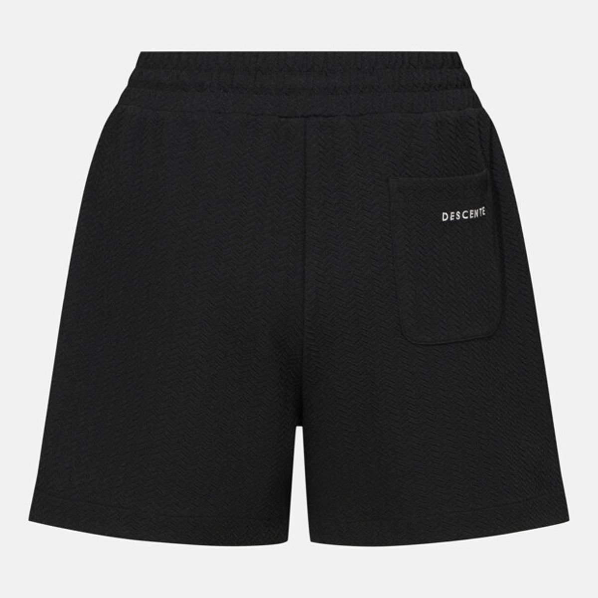 데상트(DESCENTE) 우먼스 4.5인치 자카드 니트 쇼츠 블랙 SR122PKH21