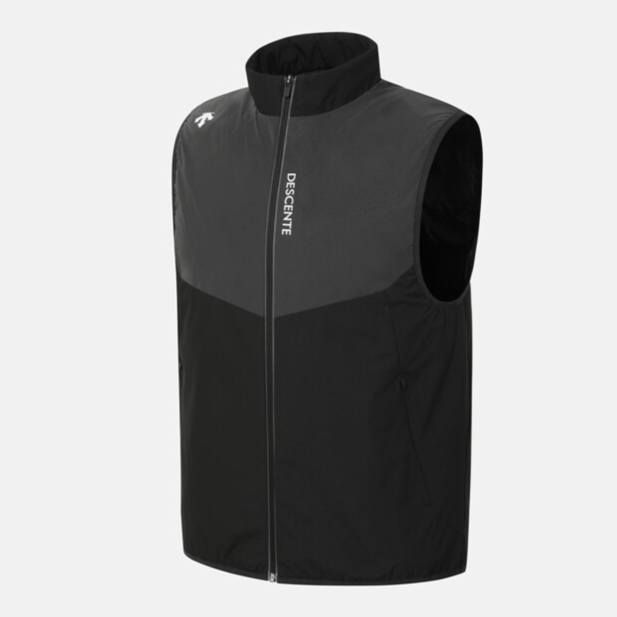 데상트(DESCENTE) 러닝 리플렉티브 신슐레이트 패딩 베스트 블랙 SR121RPV11