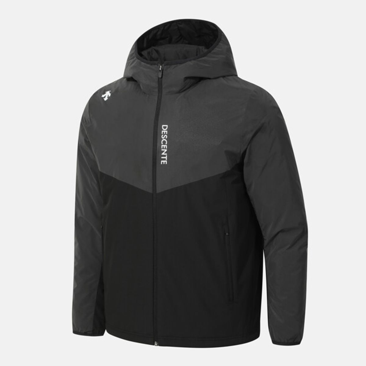 데상트(DESCENTE) 러닝 리플렉티브 프리마로프트 패딩 자켓 블랙 SR121RPD11