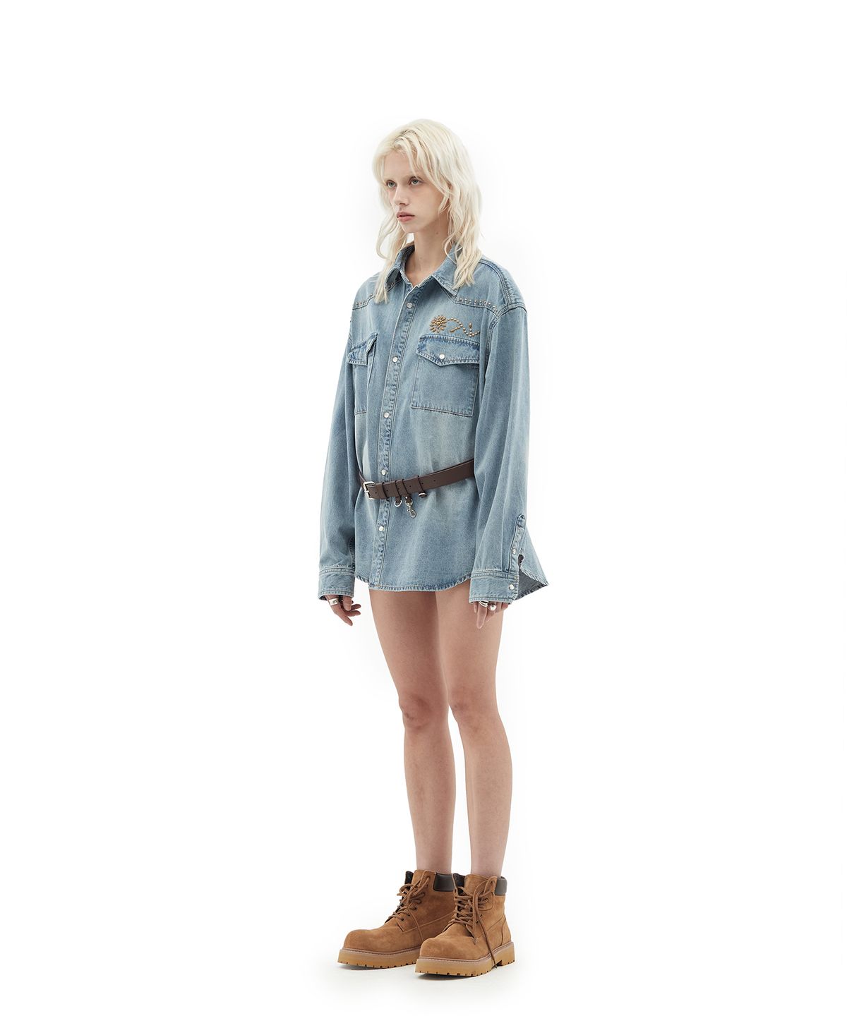 데프가먼츠(DEFGARMENTS) WESTERN SHIRTS [INDIGO]