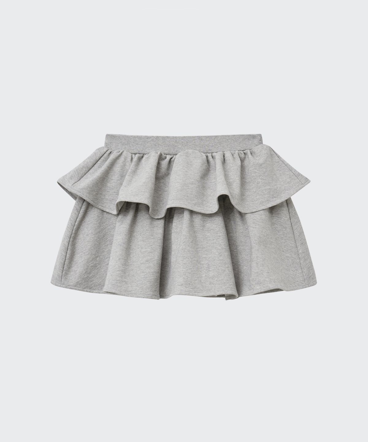 무신사 스탠다드 키즈(MUSINSA STANDARD KIDS) 캉캉 저지 스커트 [멜란지 그레이]