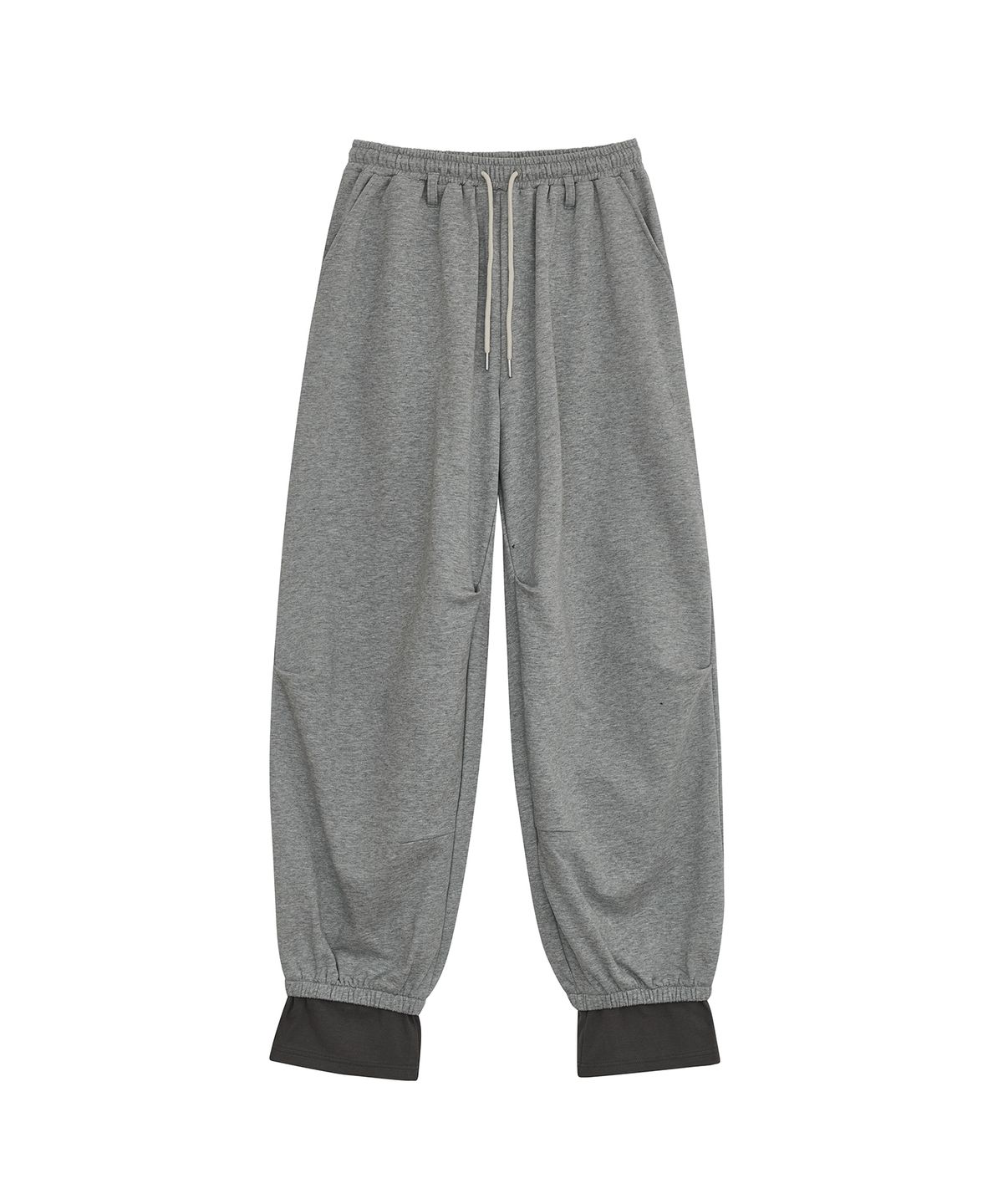 데프가먼츠(DEFGARMENTS) LAYERED SWEAT PANTS [MELANGE]