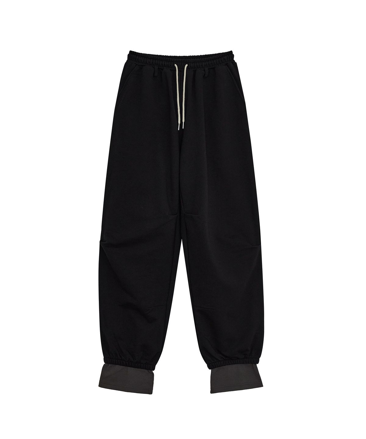 데프가먼츠(DEFGARMENTS) LAYERED SWEAT PANTS [BLACK]