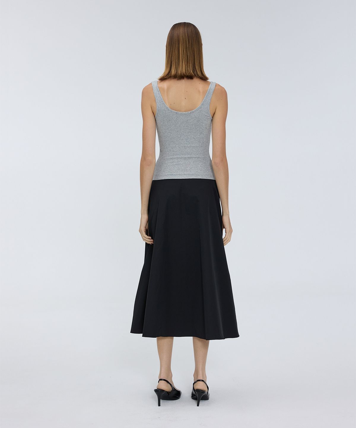 므아므(MMAM) Logo sleeveless layered dress