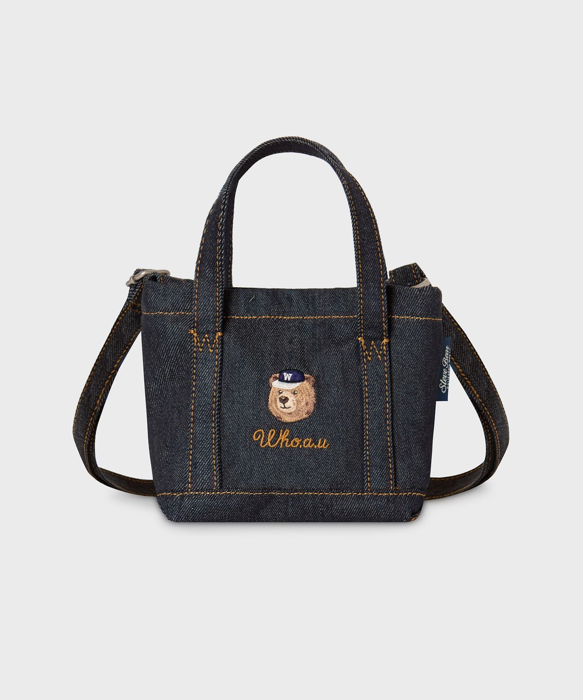 후아유(WHO.A.U) Steve Denim Mini Tote Bag / WHBGG2323A
