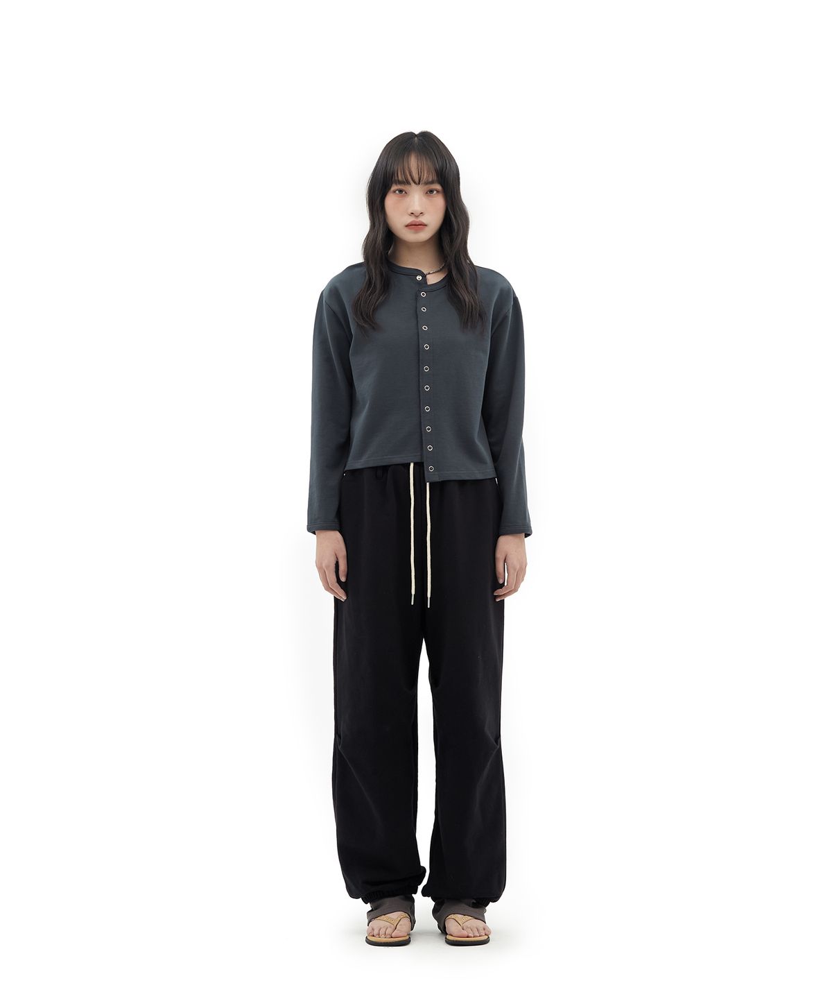 데프가먼츠(DEFGARMENTS) SNAP BUTTON GARDIGAN [3COLOR]