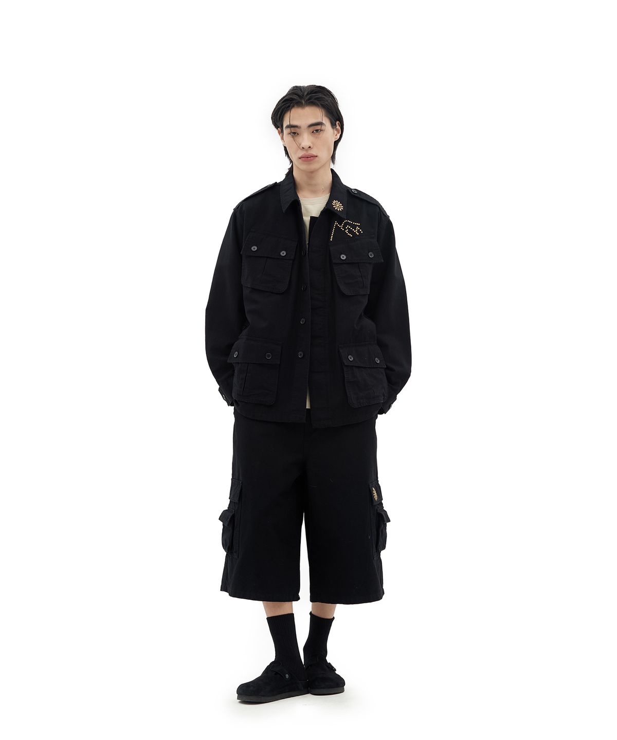 데프가먼츠(DEFGARMENTS) COTTON FIELD JACKET [BLACK]