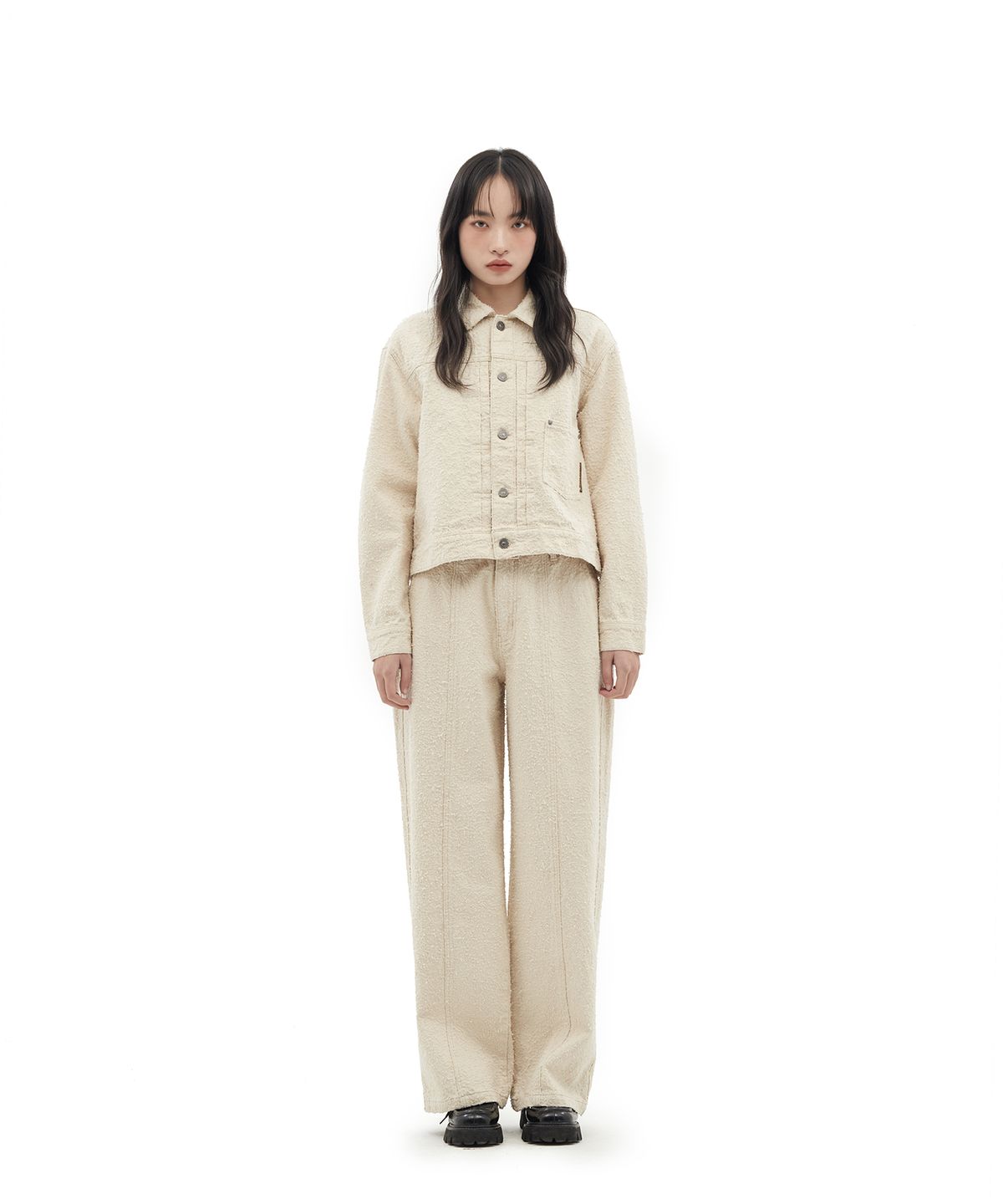 데프가먼츠(DEFGARMENTS) CLASSY TYPE-1 JACKET [IVORY]