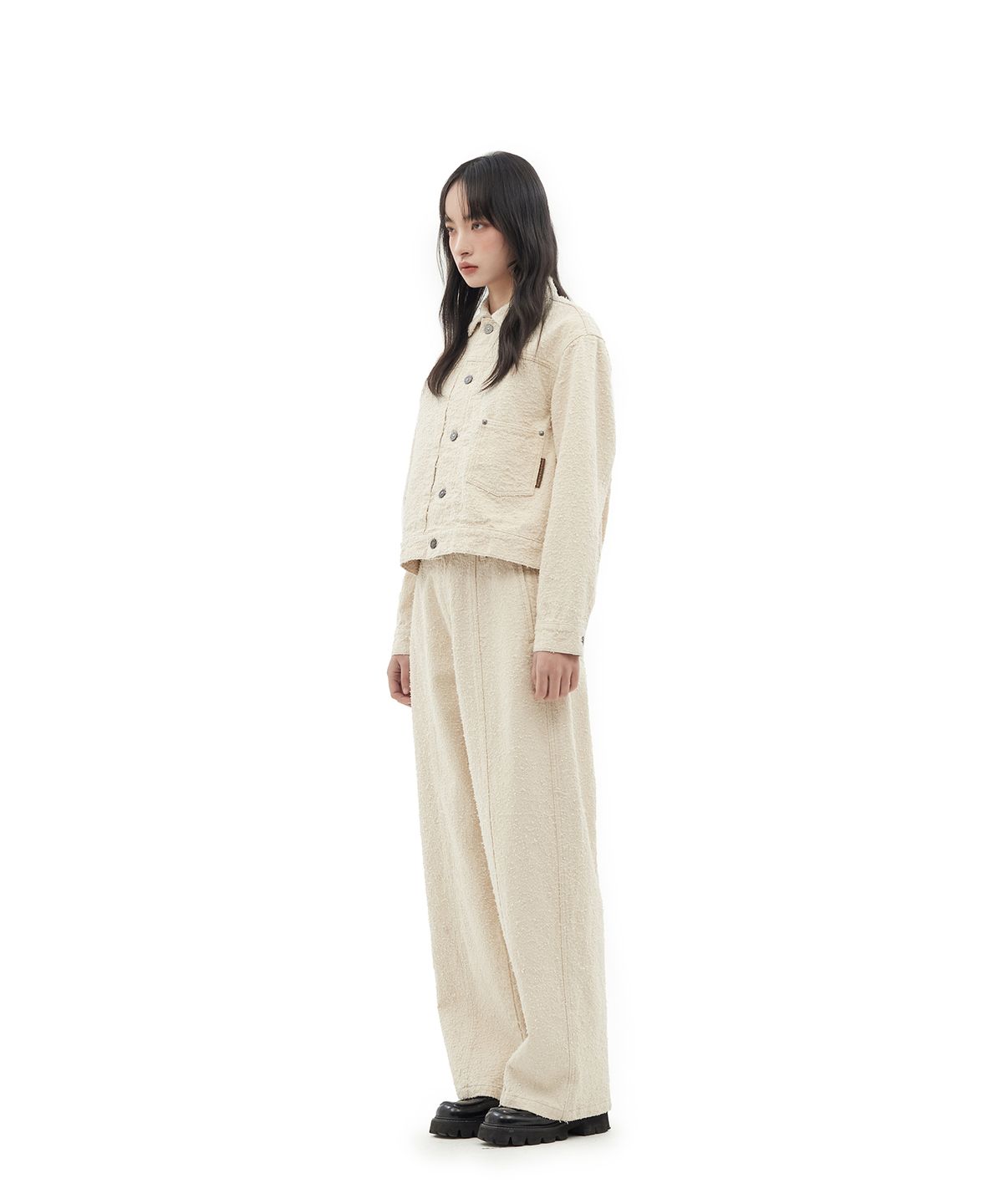 데프가먼츠(DEFGARMENTS) CLASSY TYPE-1 JACKET [IVORY]