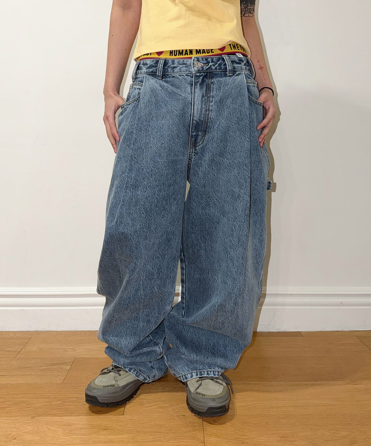 데프가먼츠(DEFGARMENTS) (DEFG X US) CARPENTER DENIM PANTS [INDIGO]