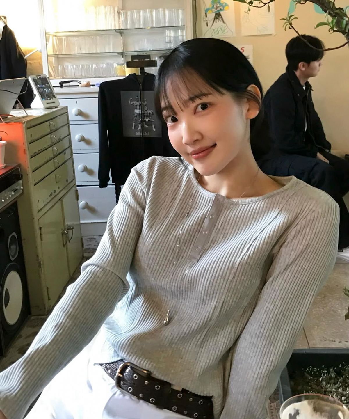 쥬시쥬디(JUCYJUDY) 헨리넥골지티셔츠 J1TS020M