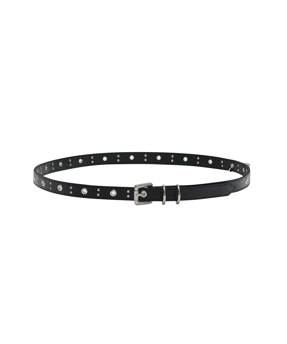 데프가먼츠(DEFGARMENTS) EYELET CHAIN BELT [BLACK]