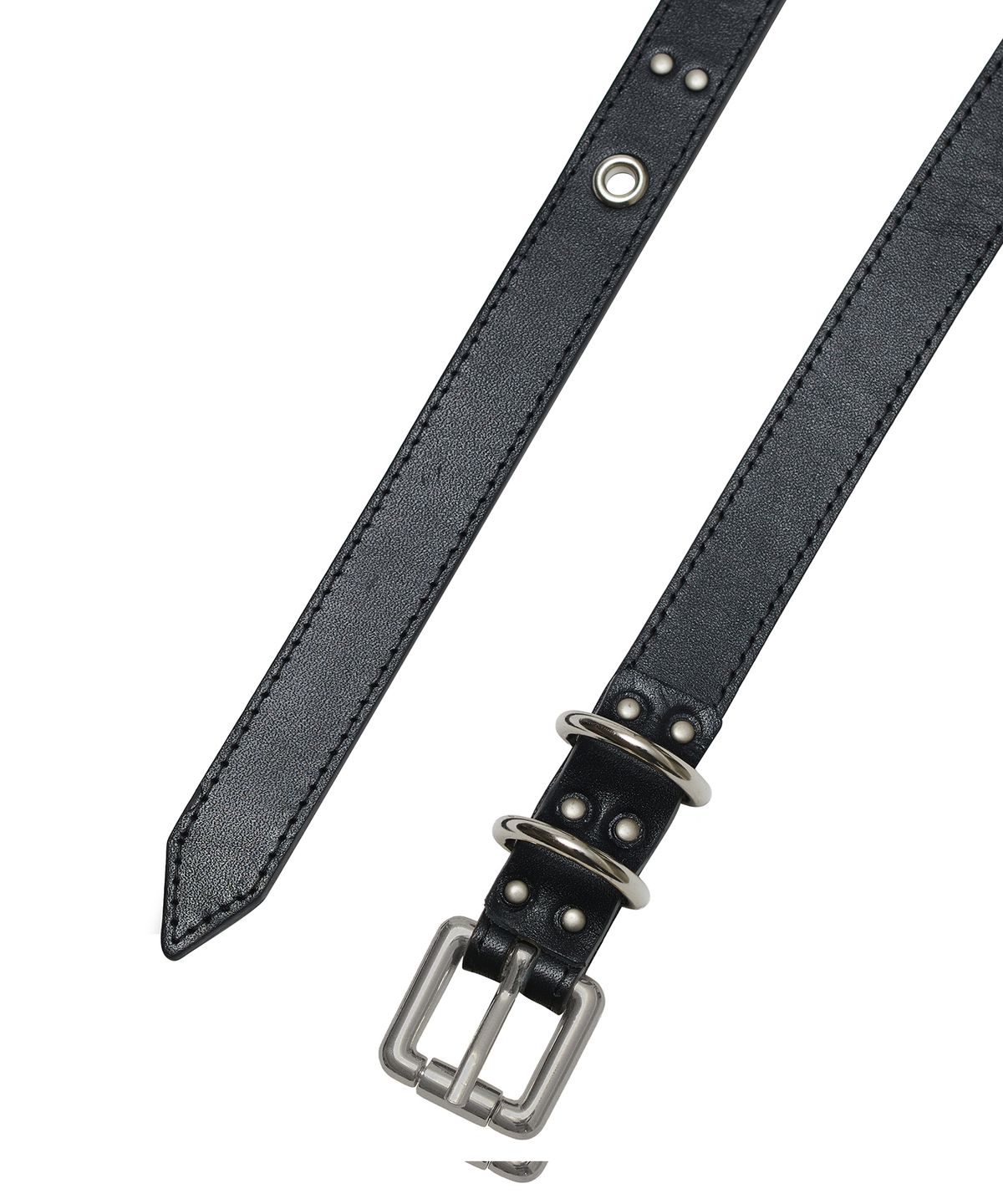데프가먼츠(DEFGARMENTS) EYELET CHAIN BELT [BLACK]