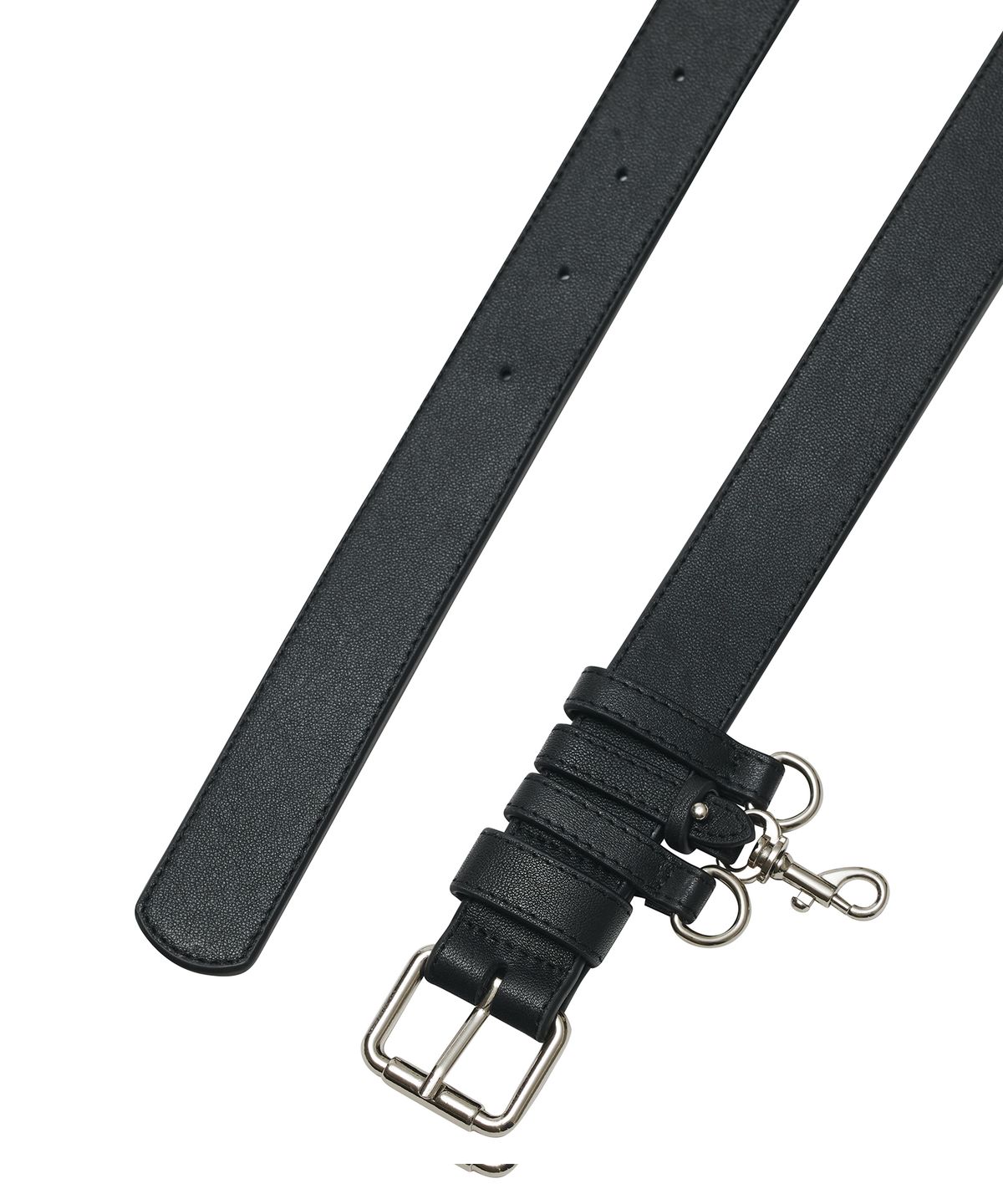 데프가먼츠(DEFGARMENTS) TWO RING BELT [BLACK]