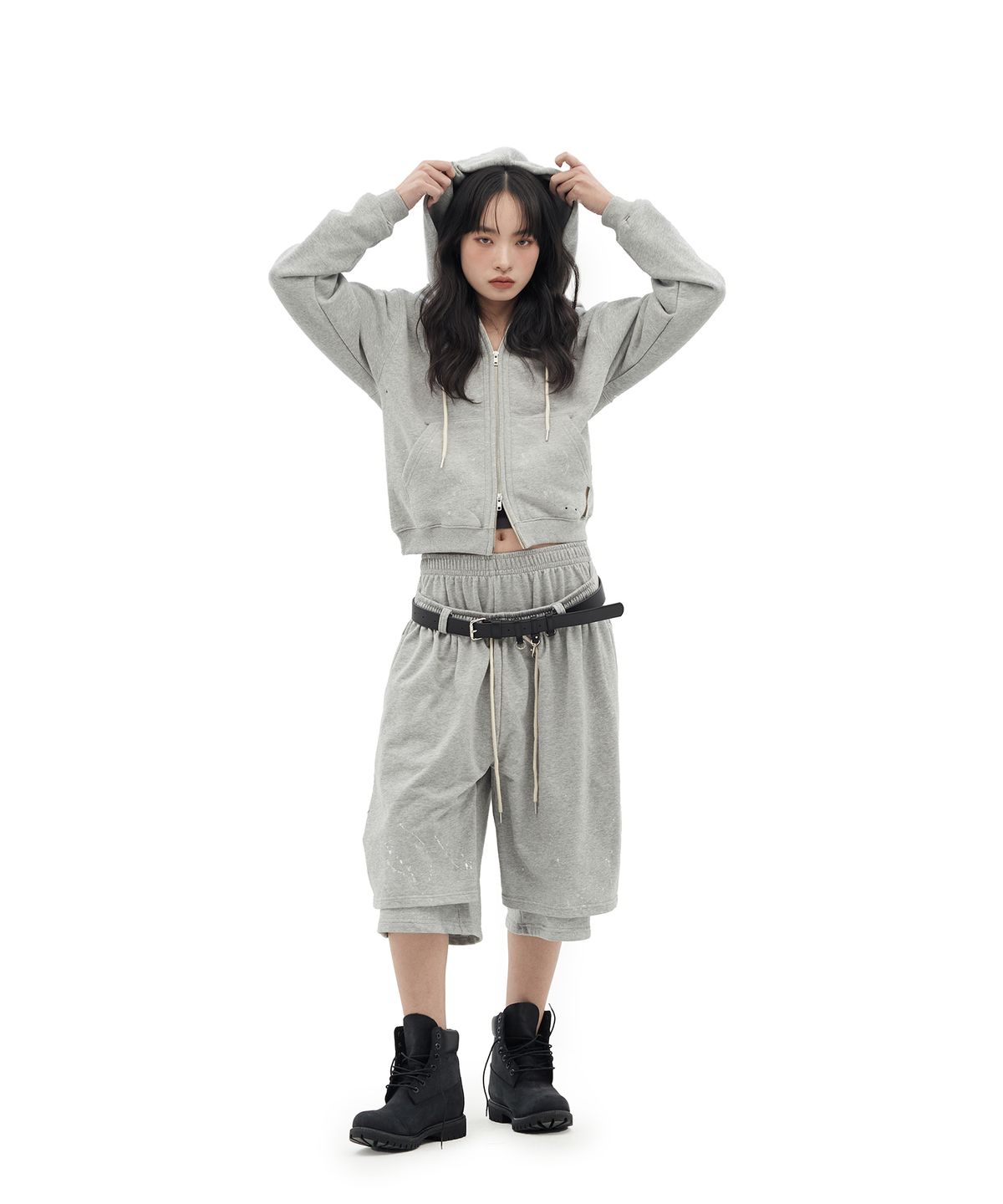 데프가먼츠(DEFGARMENTS) TWO RING BELT [BLACK]