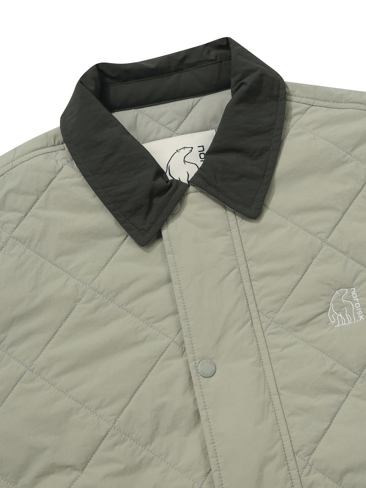 노르디스크(NORDISK) 카라 퀼팅 자켓 - M_Light Khaki