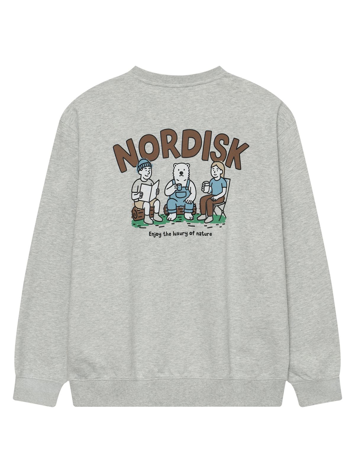 노르디스크(NORDISK) 티타임 맨투맨 - U_MELANGE L/GREY