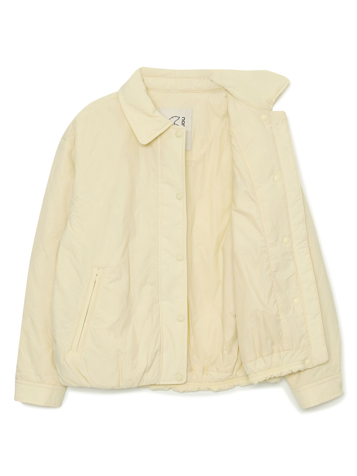 노르디스크(NORDISK) 카라 퀼팅 자켓 - W_Pastel Yellow