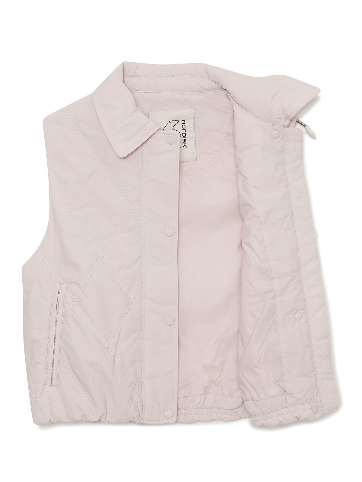 노르디스크(NORDISK) 카라 퀼팅 베스트 - W_Light Pink