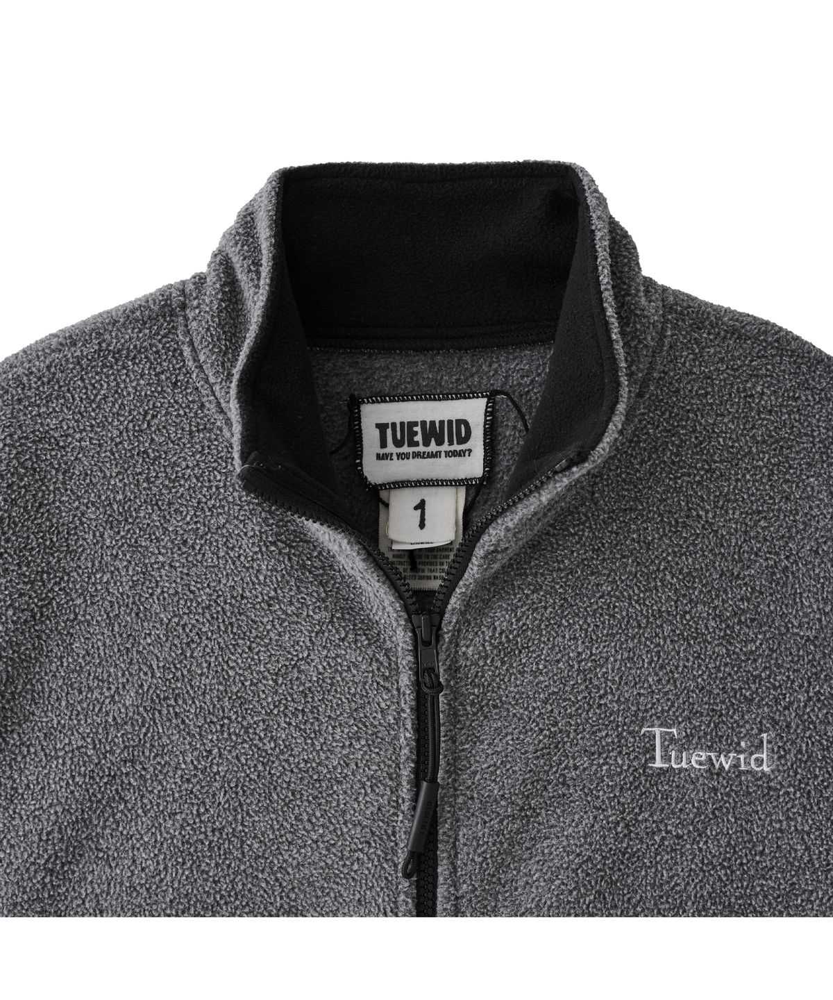 투위드(TUEWID) Two way fleece set up in heather grey