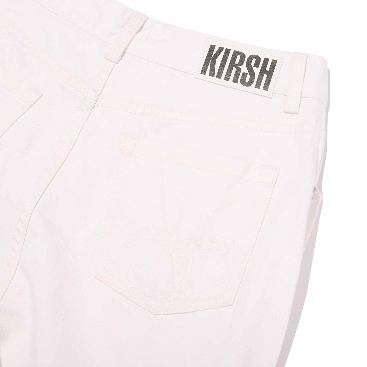 키르시(KIRSH) 플레인 와이드핏 데님 팬츠 [화이트]
