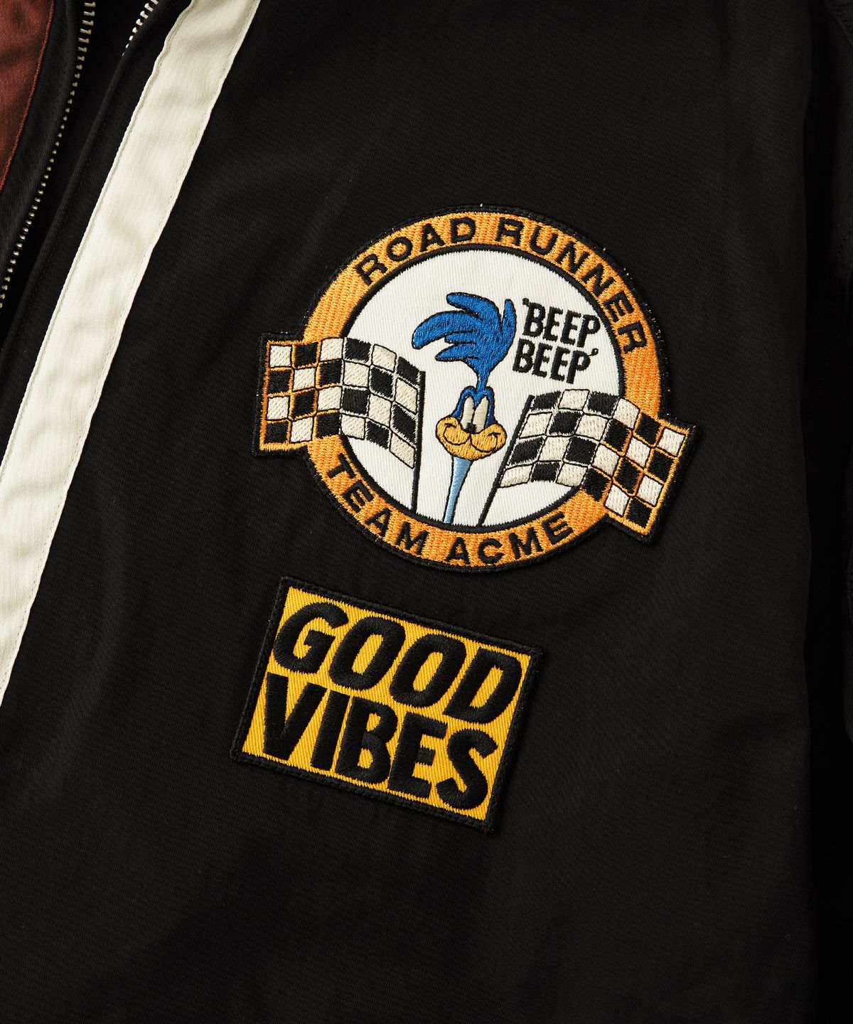 아웃스탠딩(OUTSTANDING) [LOONEY TUNES] RACING JACKET_BLACK