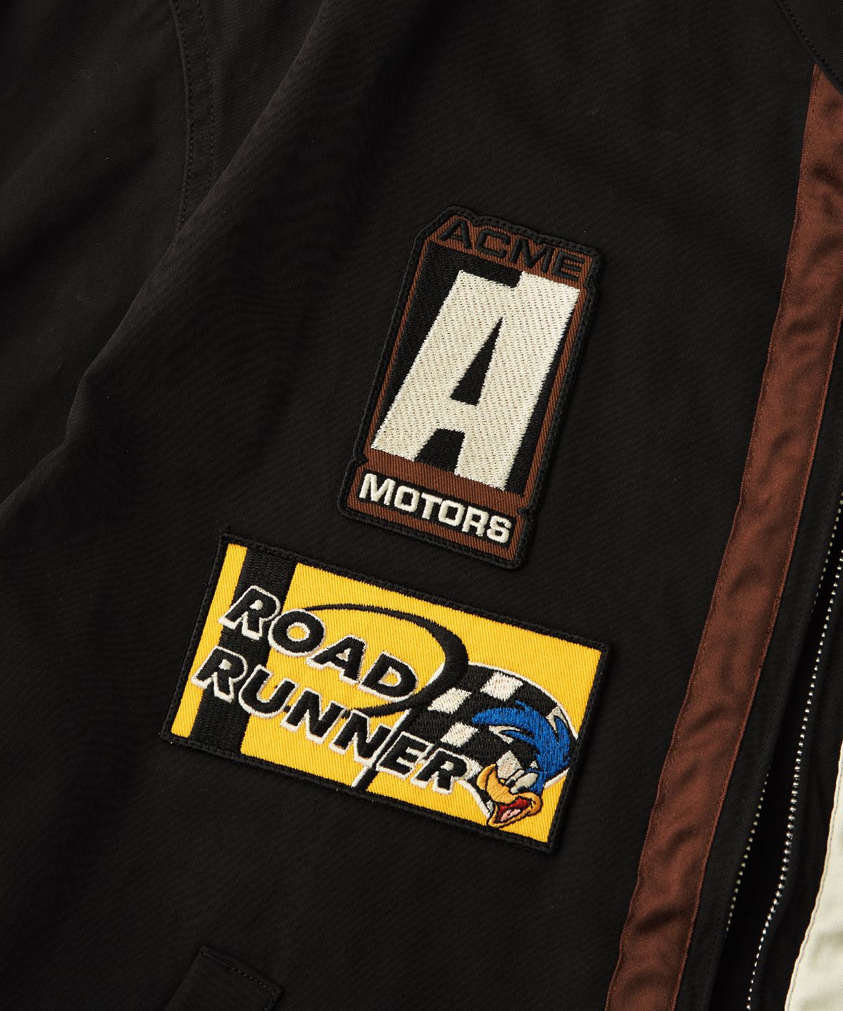 아웃스탠딩(OUTSTANDING) [LOONEY TUNES] RACING JACKET_BLACK