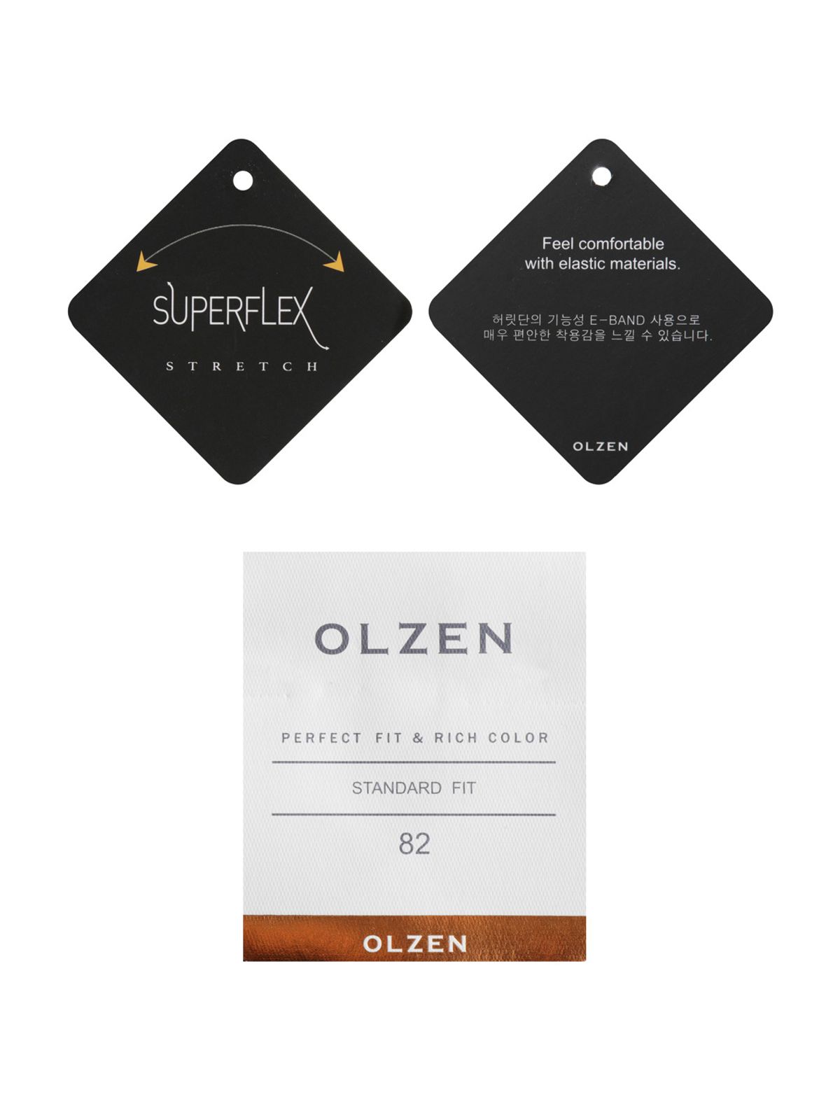 올젠(OLZEN) 남성 피케 조직 치노 팬츠_ZOG1PP1302BE