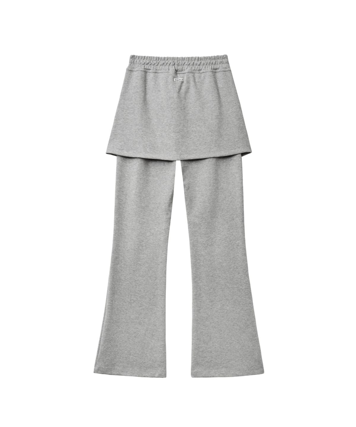 렌세(RENSE) Pintuck Skirt Pants Melange Gray