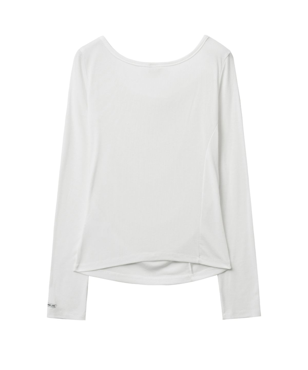 렌세(RENSE) Side Shirring Draped Tee Ivory