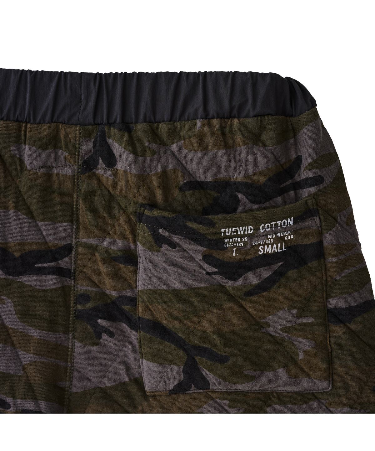 투위드(TUEWID) Gauze cotton wadding pants in camoflage