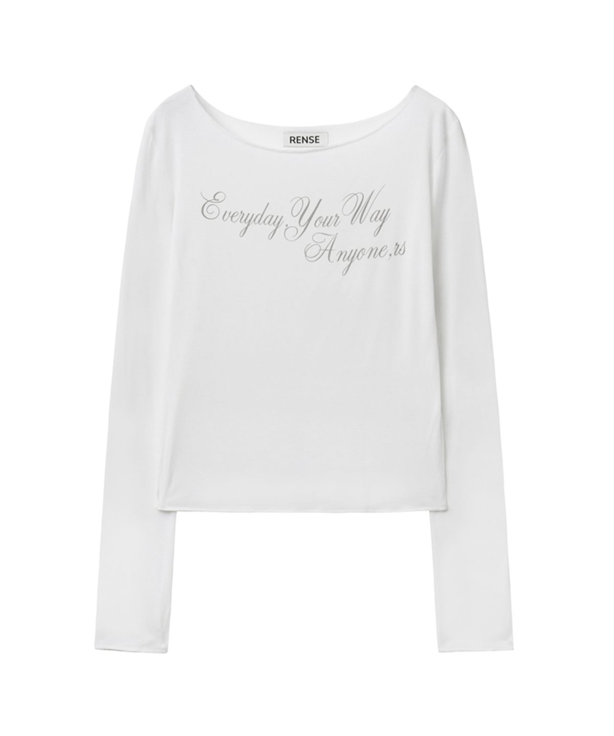 렌세(RENSE) Everyday Your Way Graphic T-Shirt White