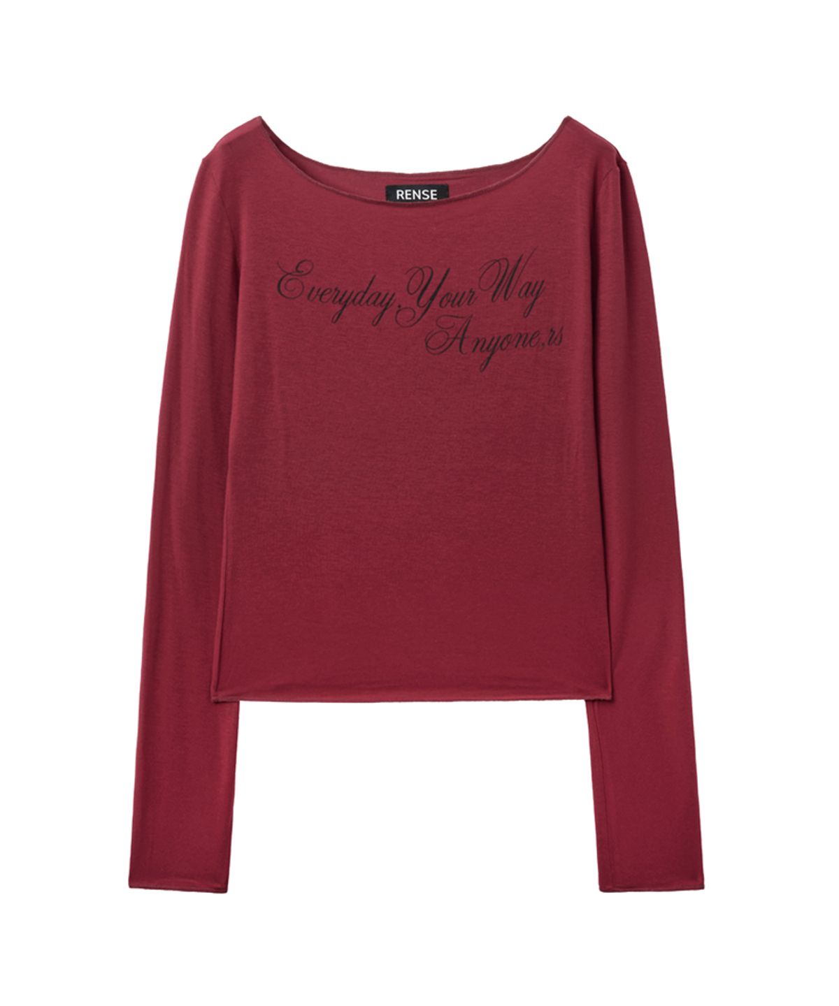 렌세(RENSE) Everyday Your Way Graphic T-Shirt Red