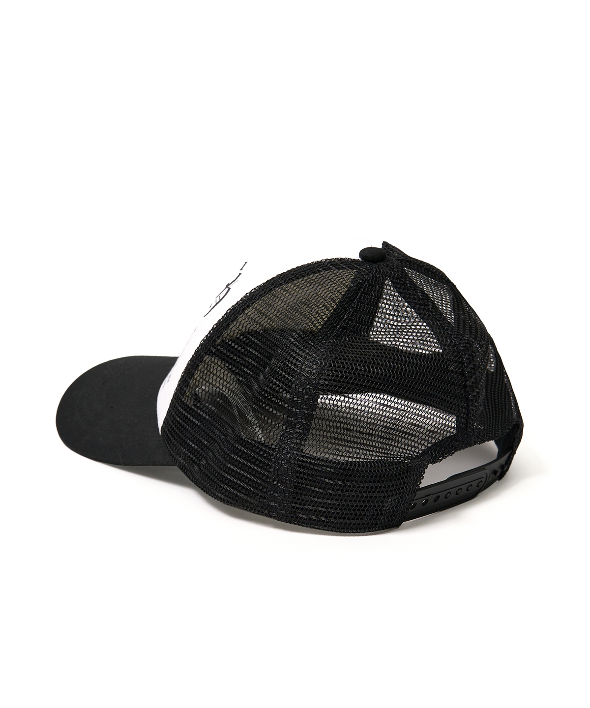 피치블랙(PITCHBLACK) LOGO PRINTING TRUCKER CAP (BLACK)