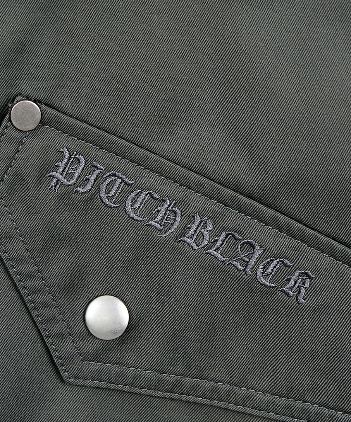 피치블랙(PITCHBLACK) UTILITY POCKET LOGO FLIGHT JARCKET (GREY)