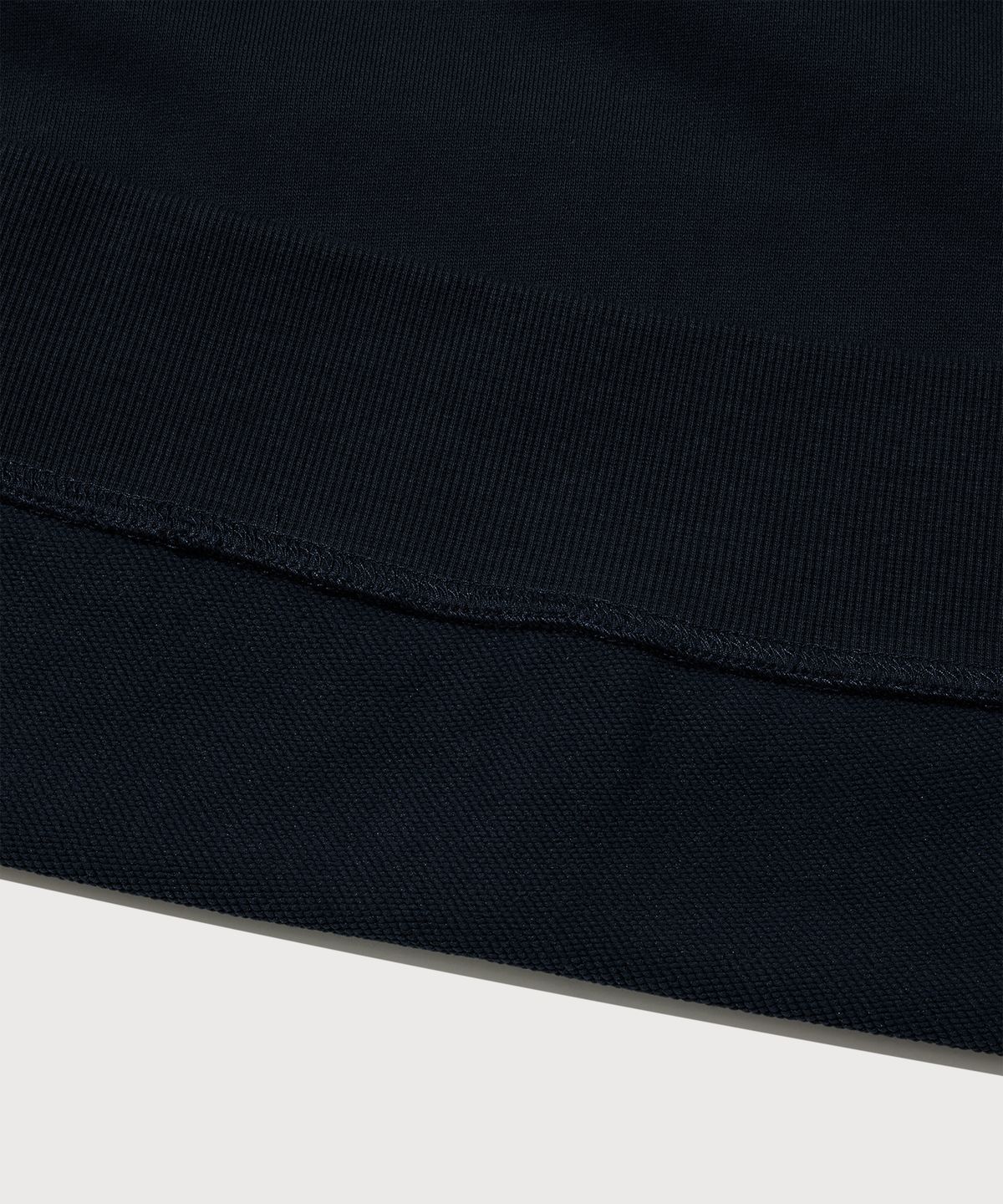 커버낫(COVERNAT) C 로고 하프집업 맨투맨 네이비