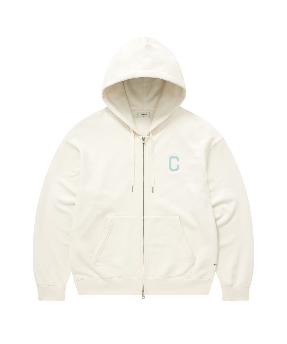 커버낫(COVERNAT) C 로고 후드집업 아이보리